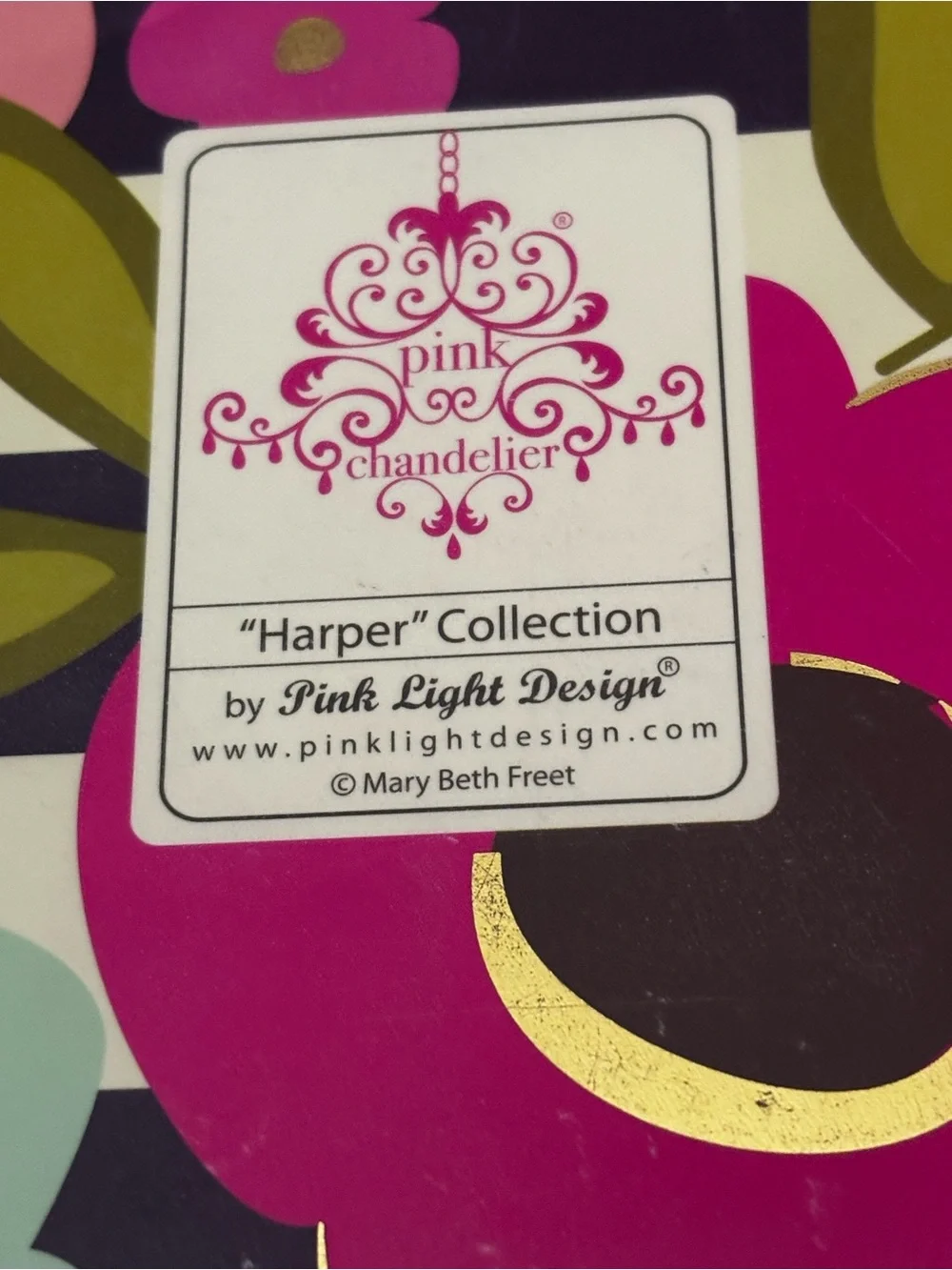 Floral Pattern Pink, Purple & Teal folder